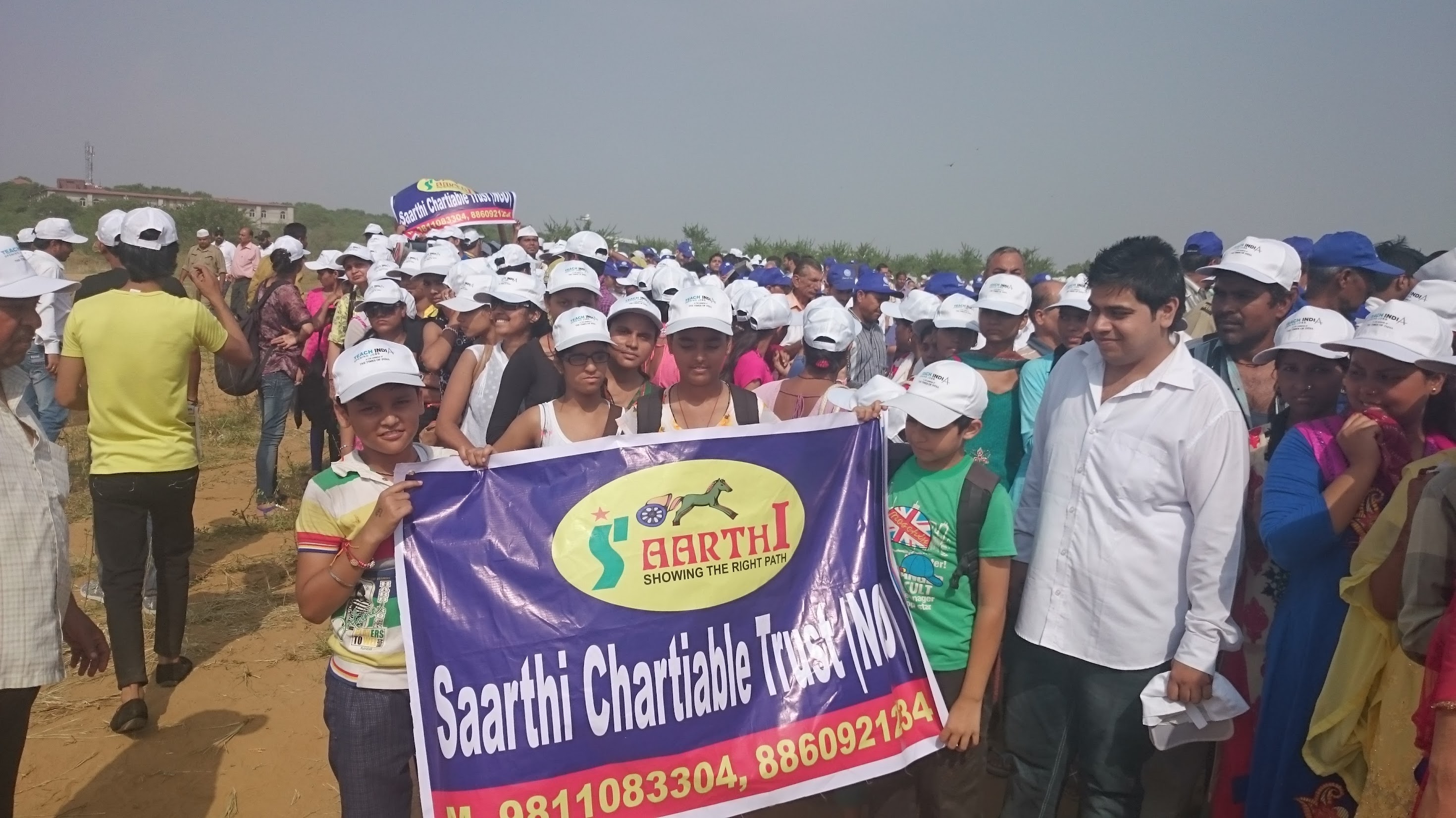Plantation drive organized by Saarthi Charitable Trust in Delhi